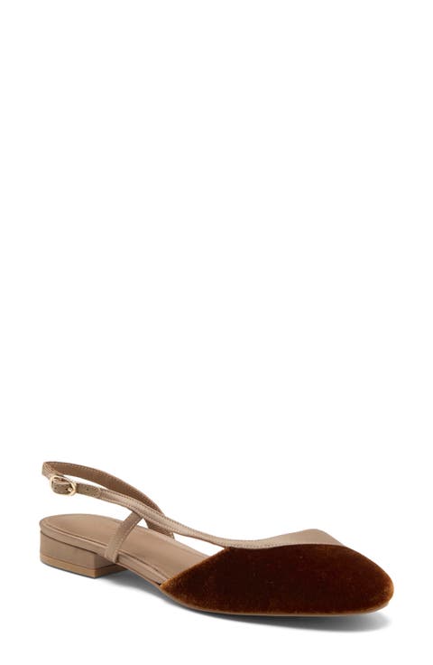 Heidi Slingback Half d'Orsay Flat