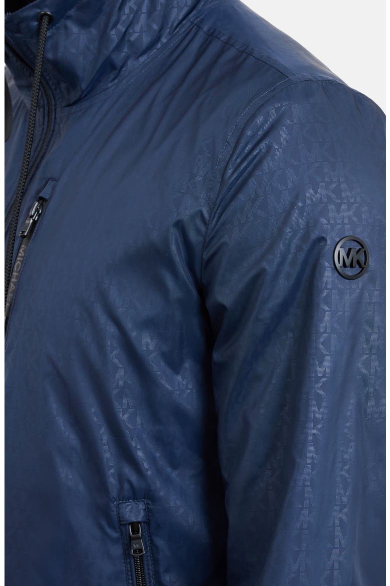 Allover Logo Print Windbreaker Jacket, Alternate, color, MIDNIGHT
