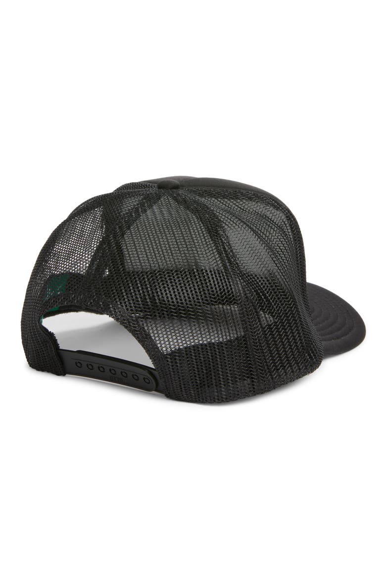 Salty Moms Club Patch Trucker Hat, Alternate, color, BLACK