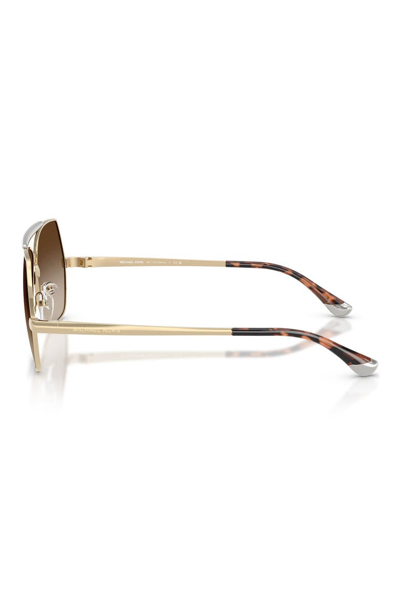 Denver 58mm Pilot Sunglasses, Alternate, color, LIGHT GOLD / SMOKE GRADIENT
