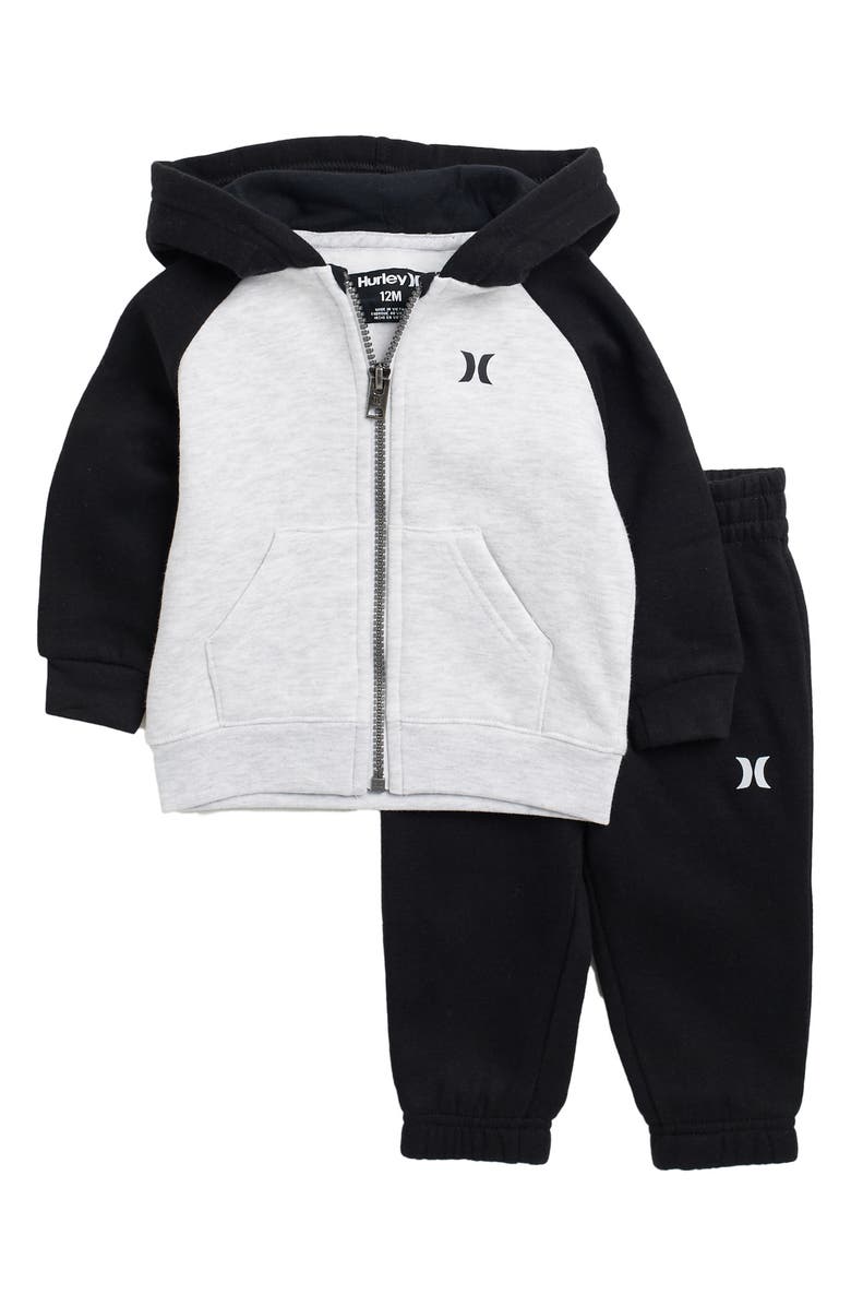 Hurley Colorblock Hoodie & Sweatpant 2-Piece Set, Main, color,