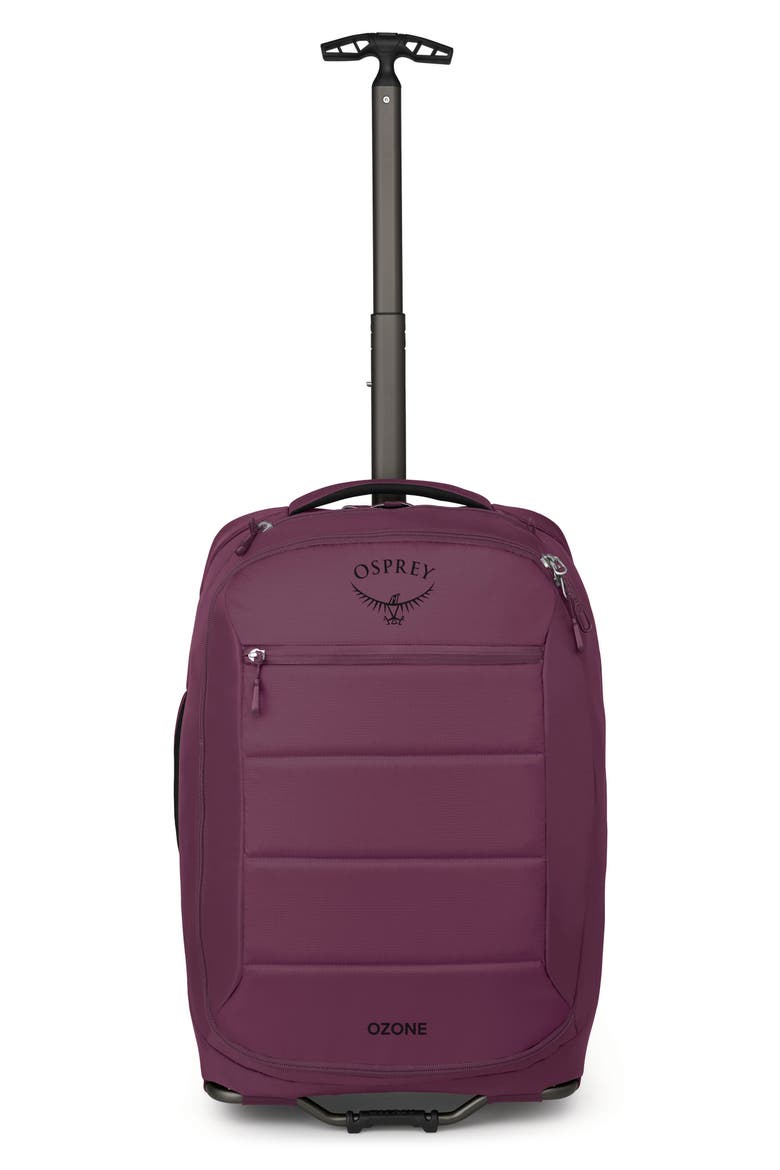 Ozone Two-Wheel 40-Liter Carry-On Suitcase, Alternate, color, MOODY BURGUNDY