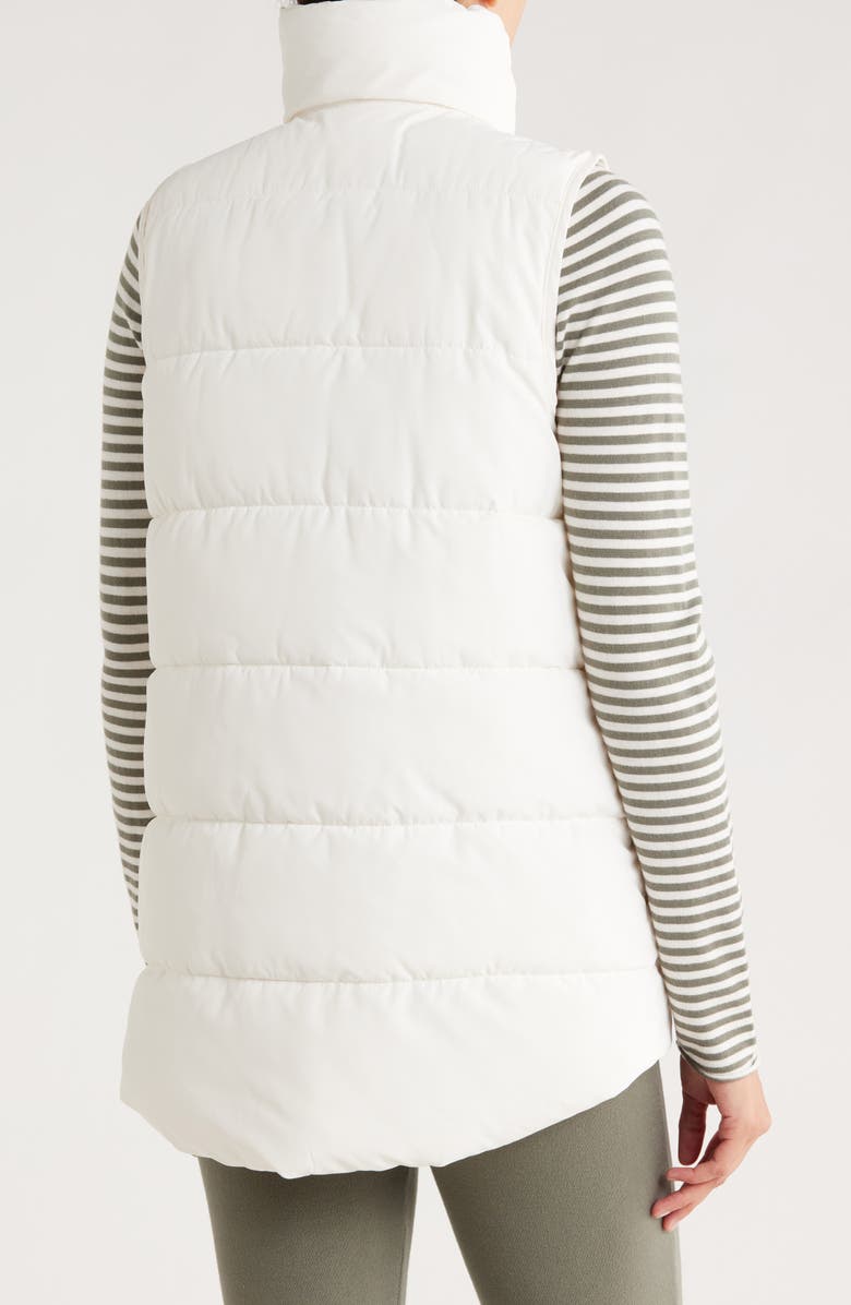 Splendid x Cella Jane Puffer Vest, Alternate, color, Snow