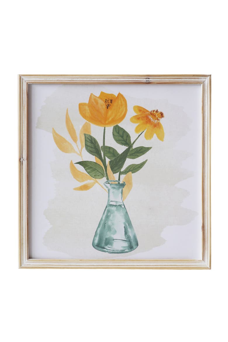 Flowers in Vase Sign, Main, color, Yellow