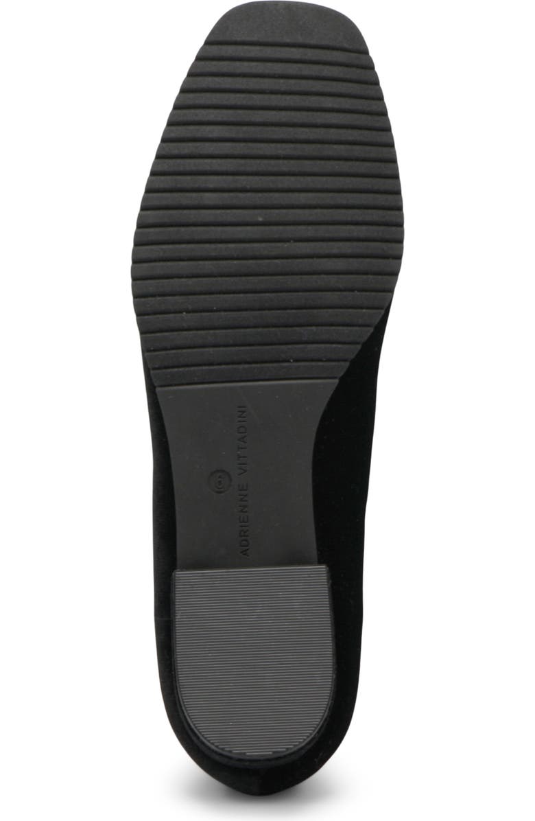 Adrienne Vittadini Vickee Embellished Velvet Loafer, Alternate, color, Black-Ve