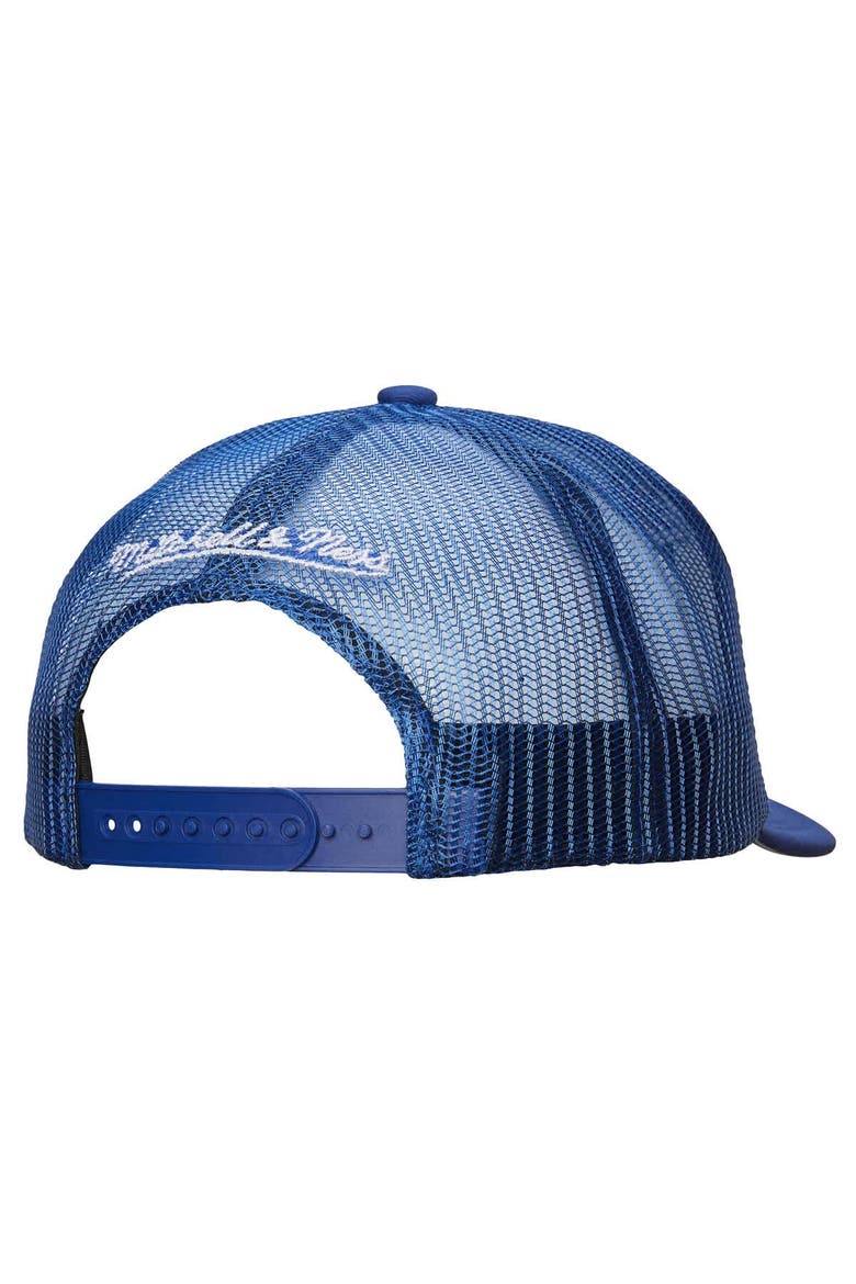 Men's Mitchell & Ness White/Blue New York Rangers Gridlock Trucker Adjustable Hat, Alternate, color, White
