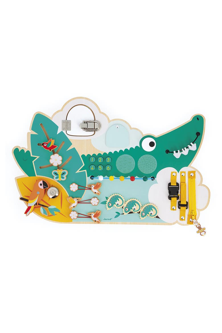 Tropik Crocodile Multi-Activity Toy, Main, color, GREEN
