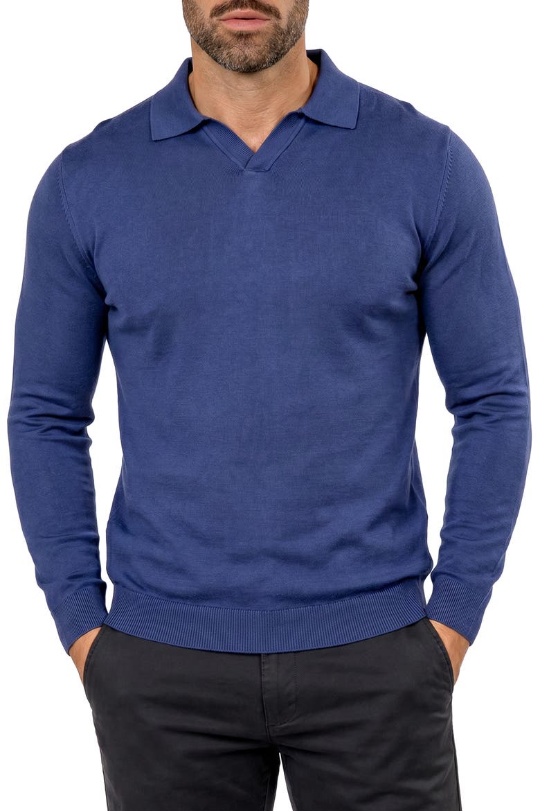 Polo Sweater, Main, color, BLUE