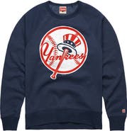 Homage Men's Homage  Navy New York Yankees Cooperstown Collection Raglan Tri-Blend Sweatshirt