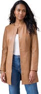Jessica London Three-Quarter Leather Jacket