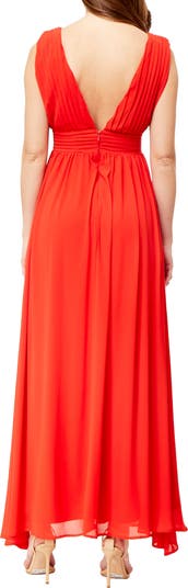 Athen Plunging V-Neck Maxi Dress