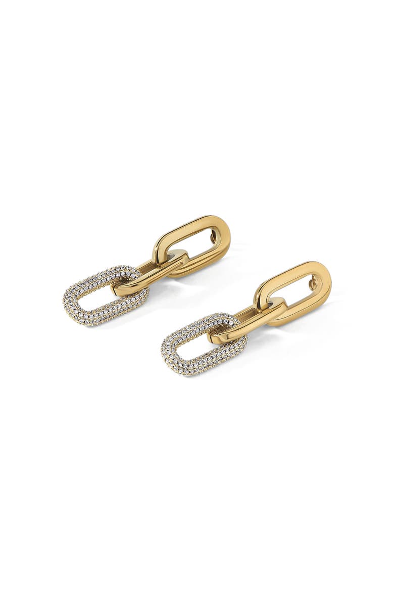 The Bridget Dangle Earrings, Alternate, color, Gold