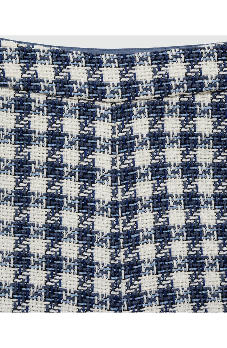 MANGO Houndstooth Shorts, Alternate, color, Blue