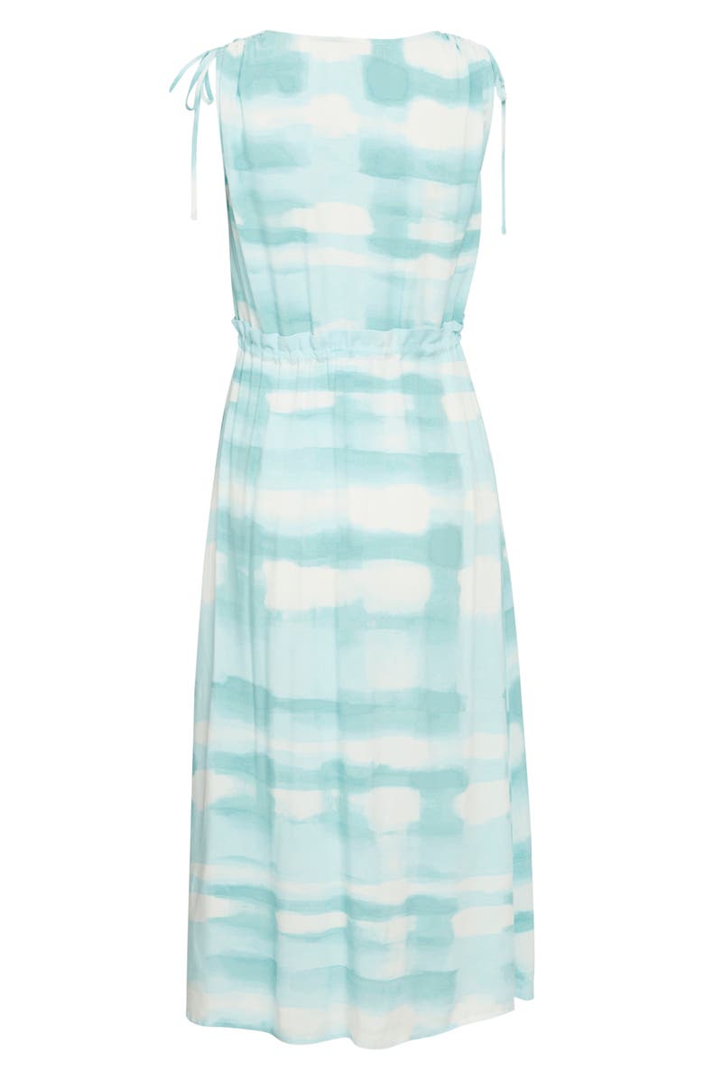 ICHI Vianca Dress, Alternate, color, Nile Blue Graphic
