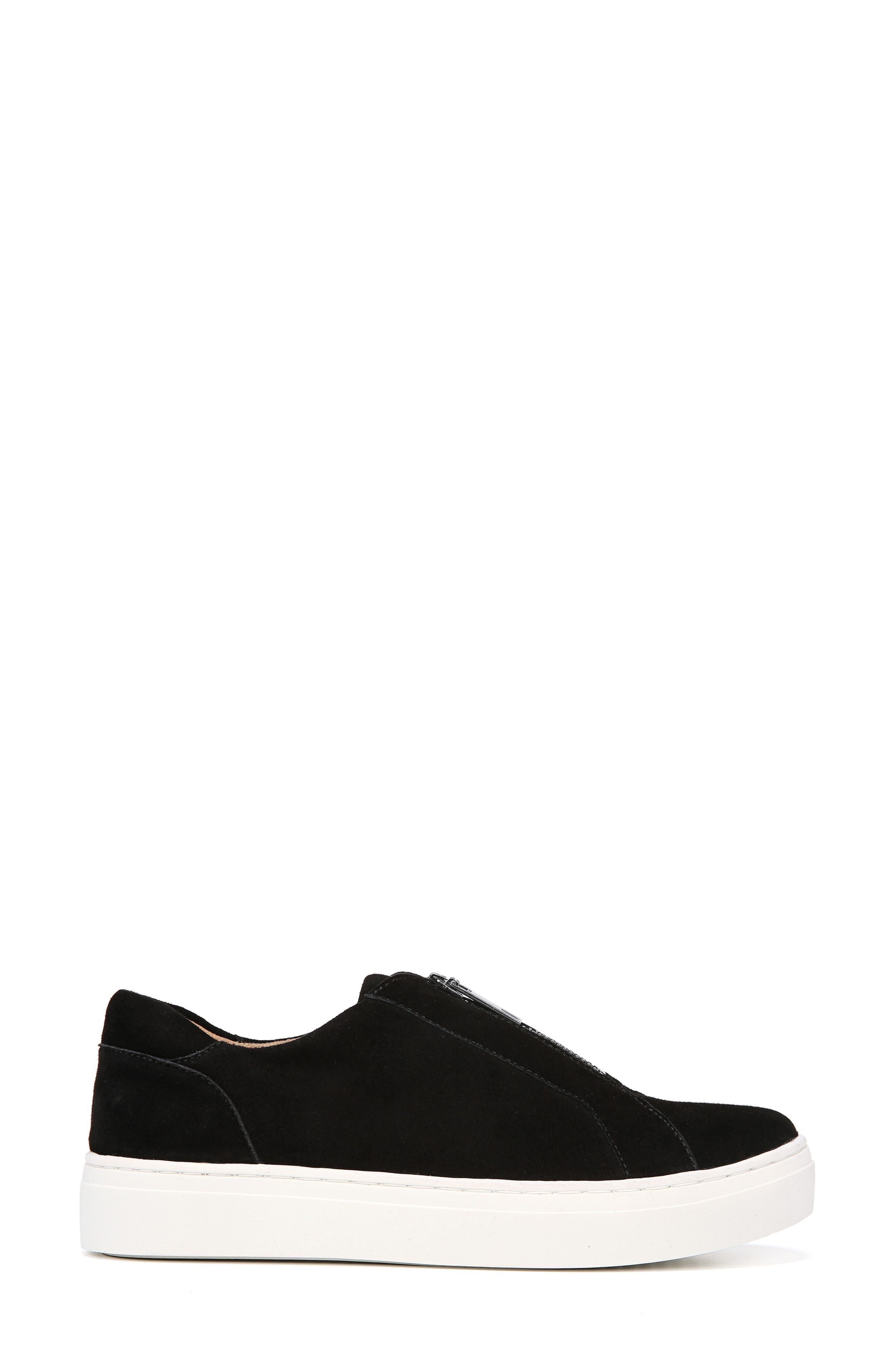 Cyan Slip-On Sneaker, Alternate, color, BLACK SUEDE