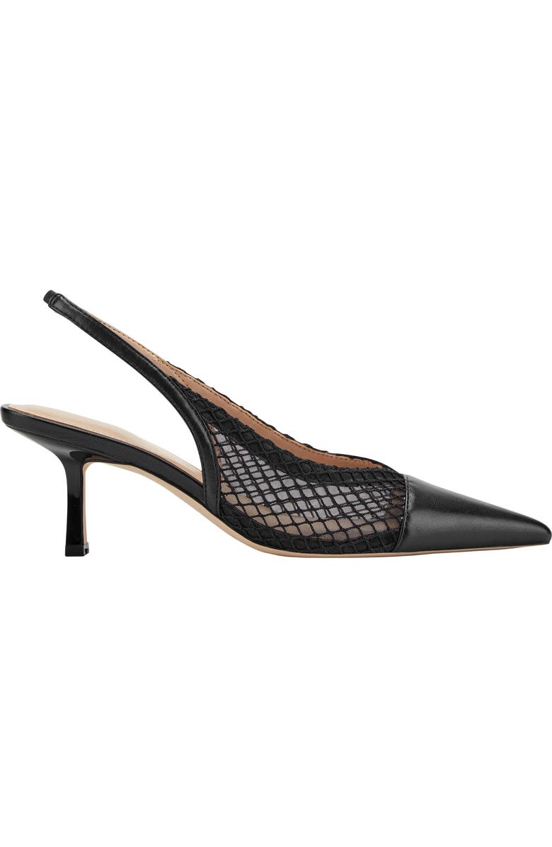 Marc Fisher LTD Gipsi Pointed Toe Slingback Pump, Alternate, color, Black