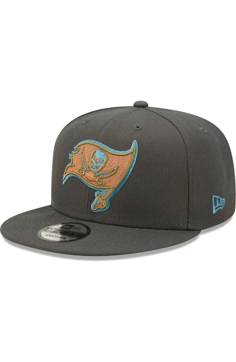 New Era Men's New Era Graphite Tampa Bay Buccaneers Color Pack Multi 9FIFTY Snapback Hat, Main, color,