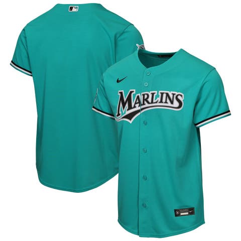 Youth Nike Teal Miami Marlins Alternate Stadium Jersey