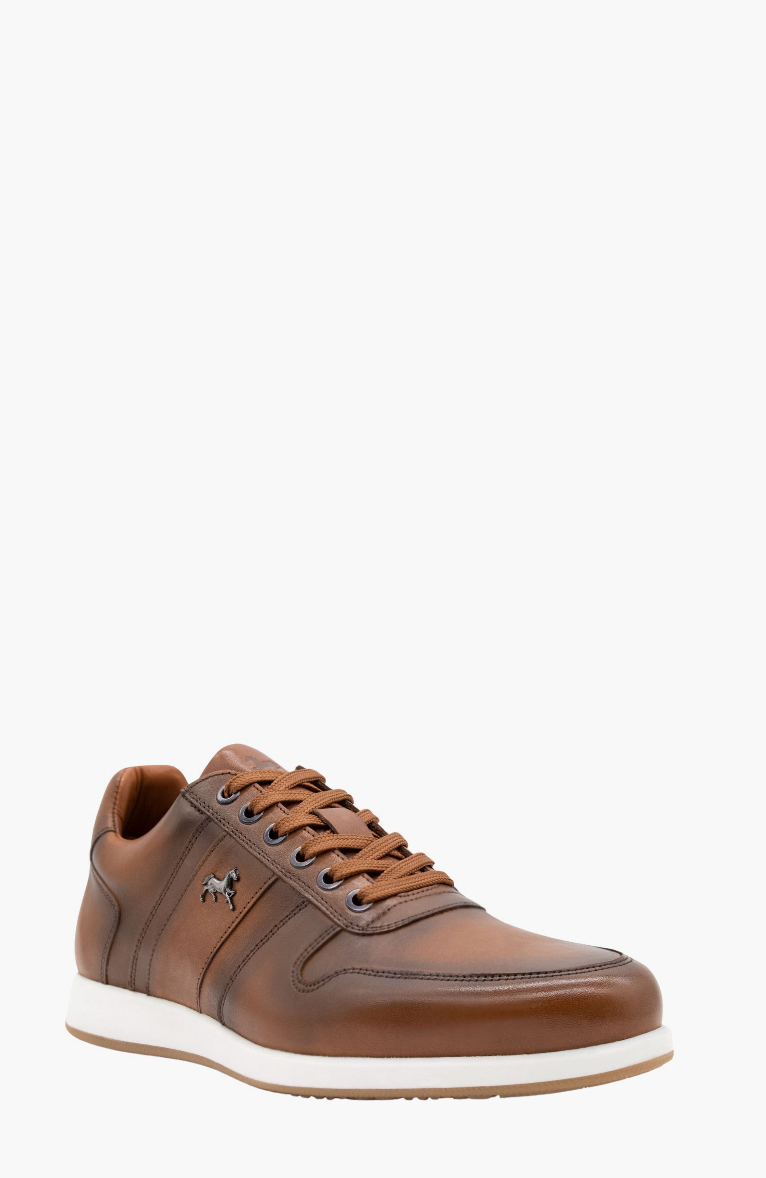 El Estribo Leather Sneakers 107, Alternate, color, Camel Brown
