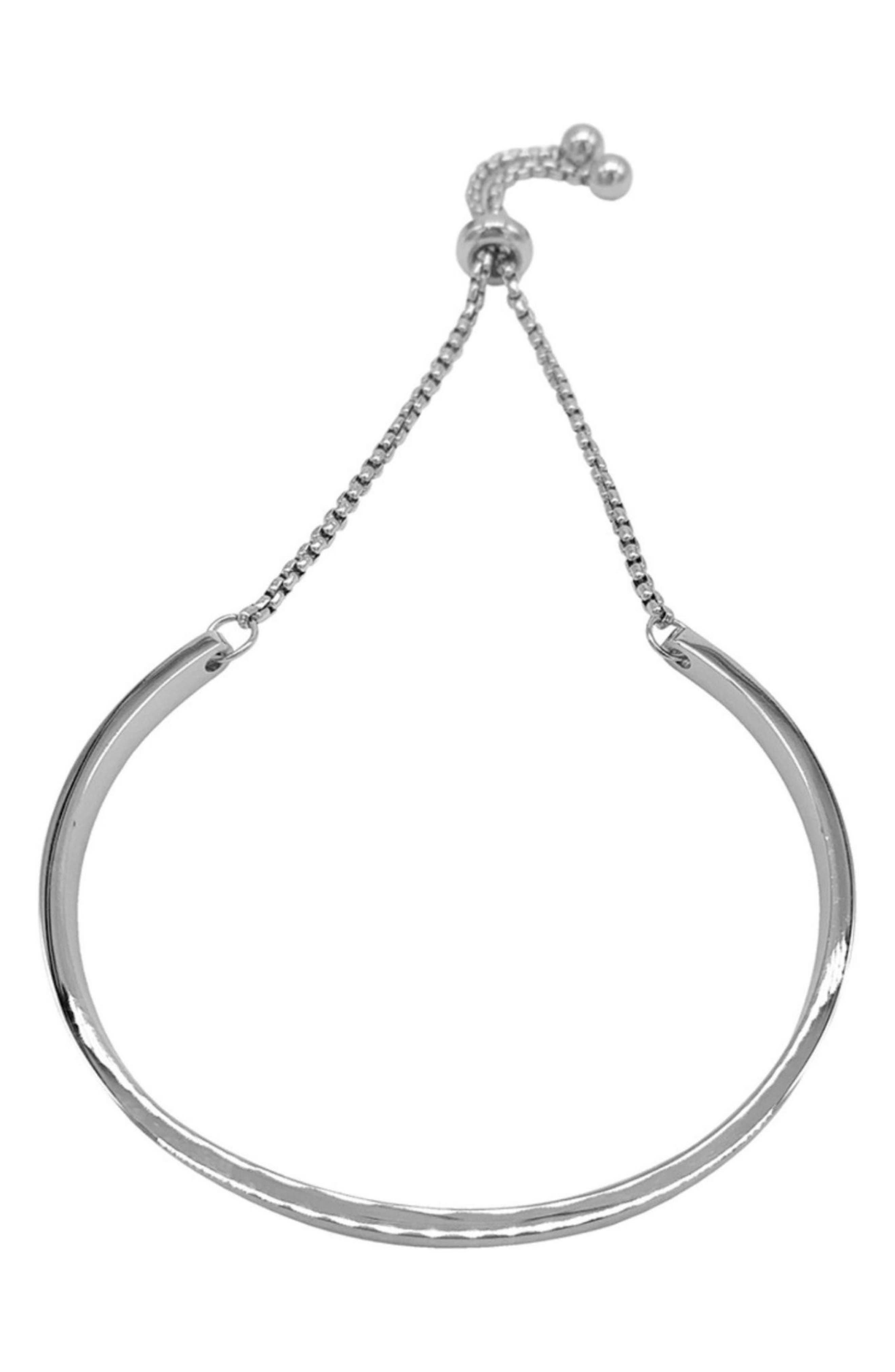 Adornia Water Resistant Curved Bar Slider Bracelet