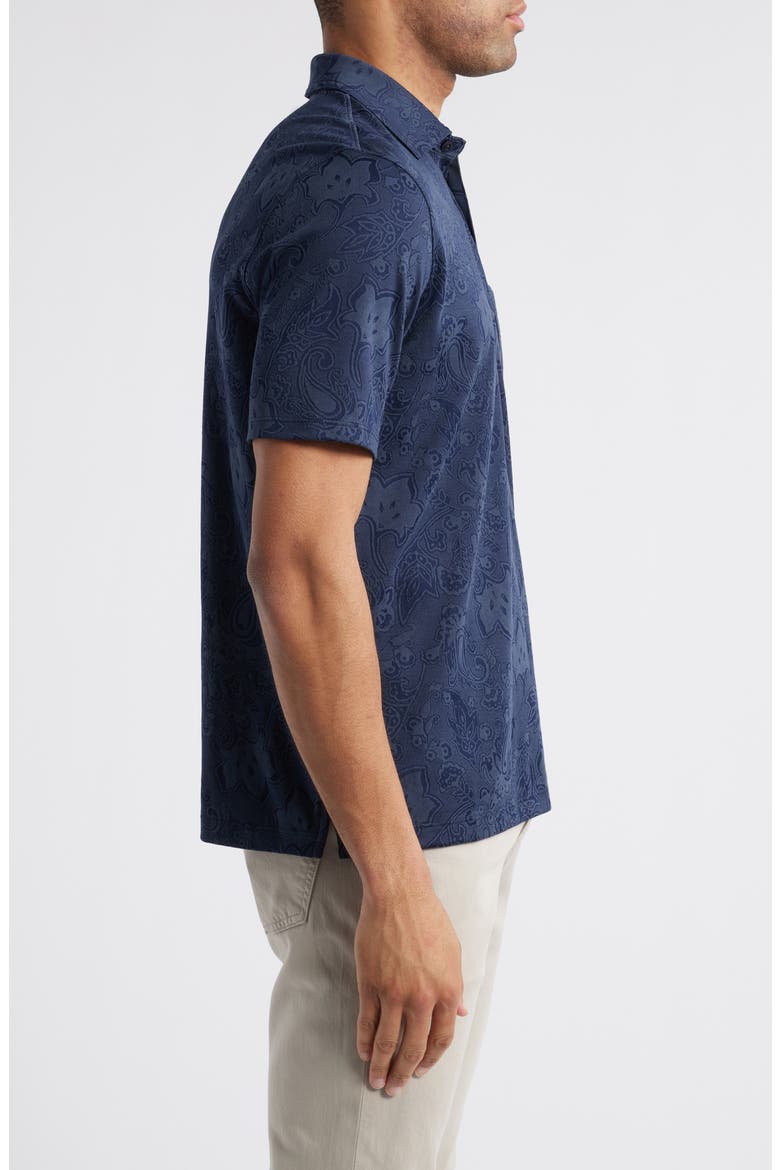 Paisley Jacquard Polo, Alternate, color, NAVY