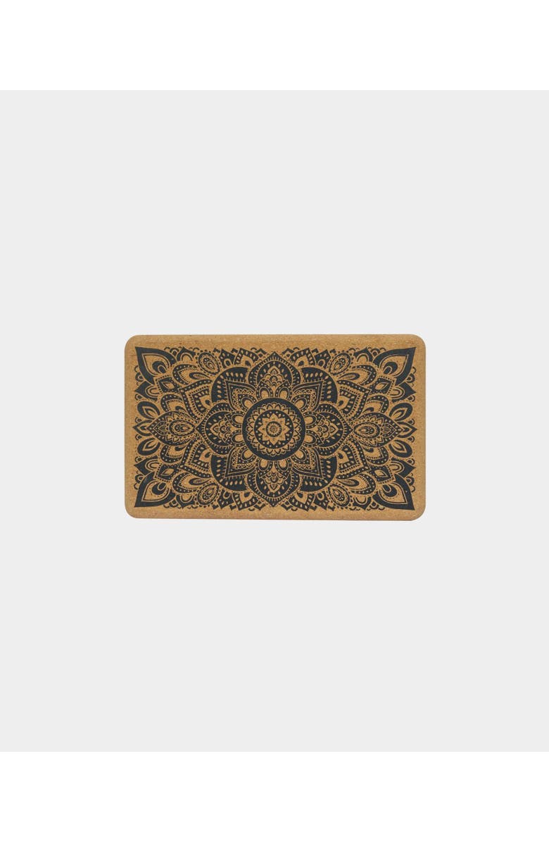 Yoga Design Lab Cork Yoga Block, Main, color, Mandala Black