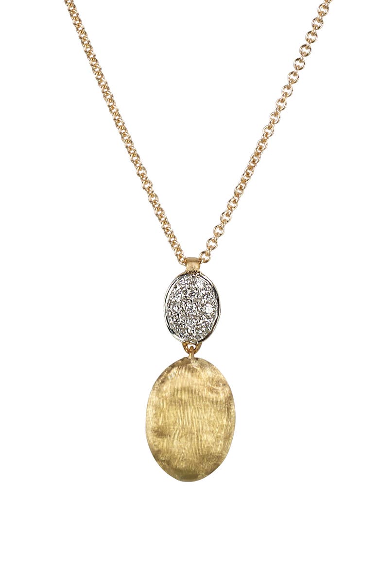 'Siviglia' Diamond Pendant Necklace, Main, color, YELLOW GOLD