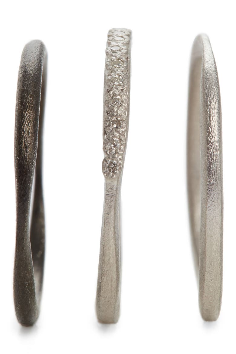 New World Set of Three Stacking Rings, Alternate, color, SILVER