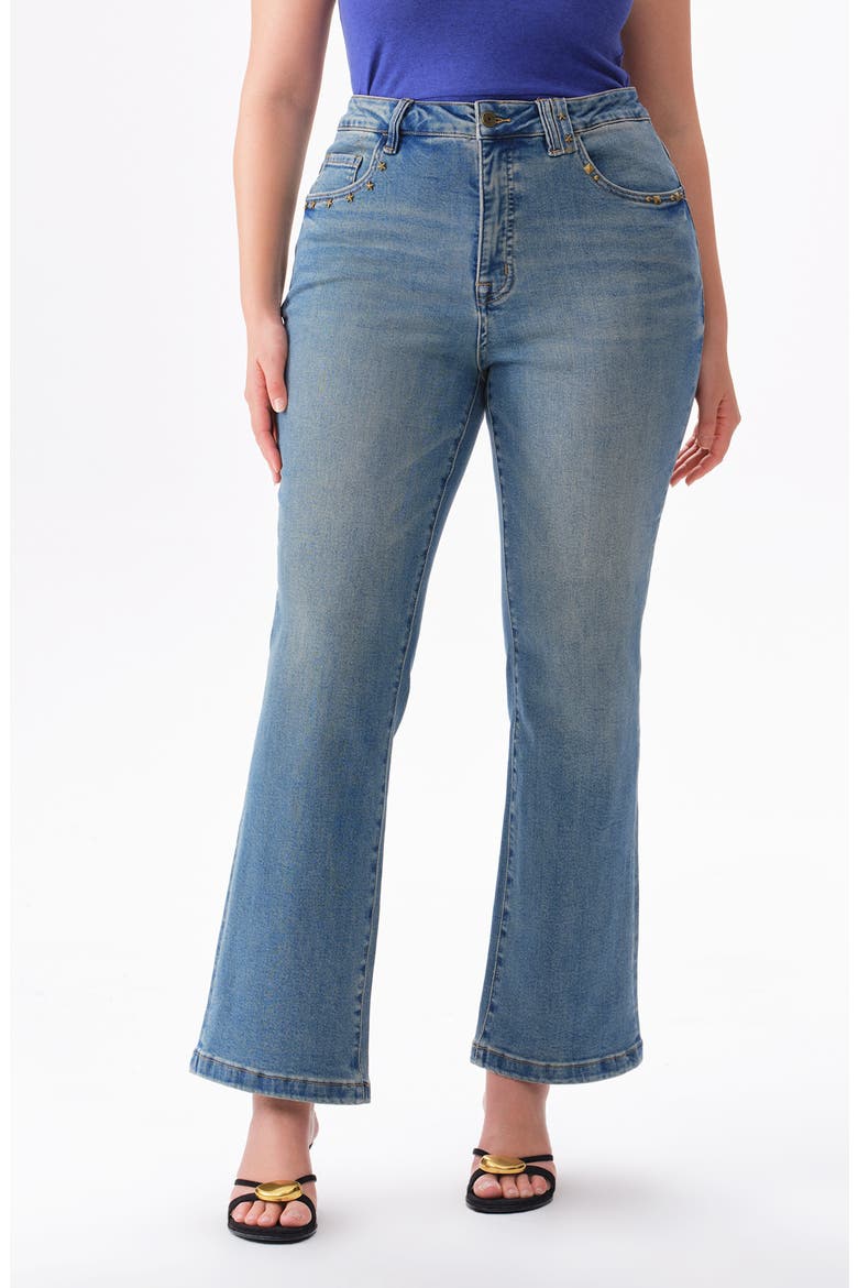 High Waist Flare Jeans, Main, color, VINTAGE MEDIUM BLUE