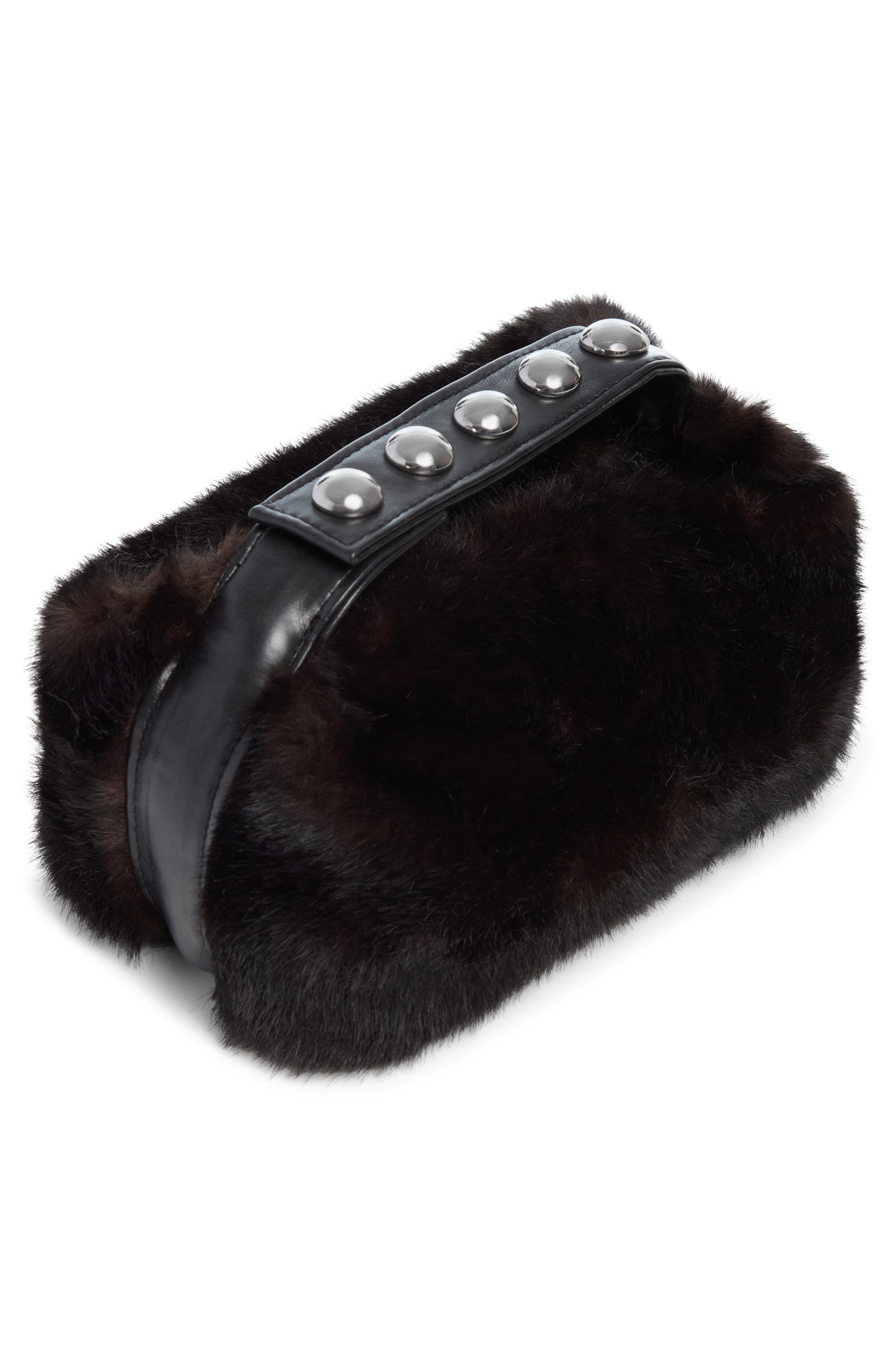 Apparis Marfa Faux Mink Top Carry Handle Pouch, Alternate, color, 