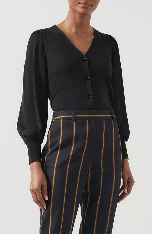Lk Bennett L. K.bennett Lucian Wool-blend Cardigan In Black