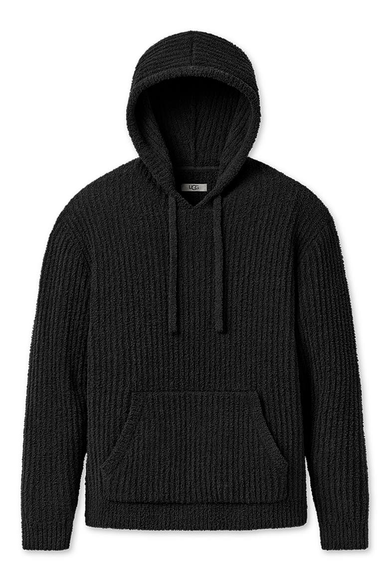 Finnegan Rib Hoodie, Alternate, color, BLACK