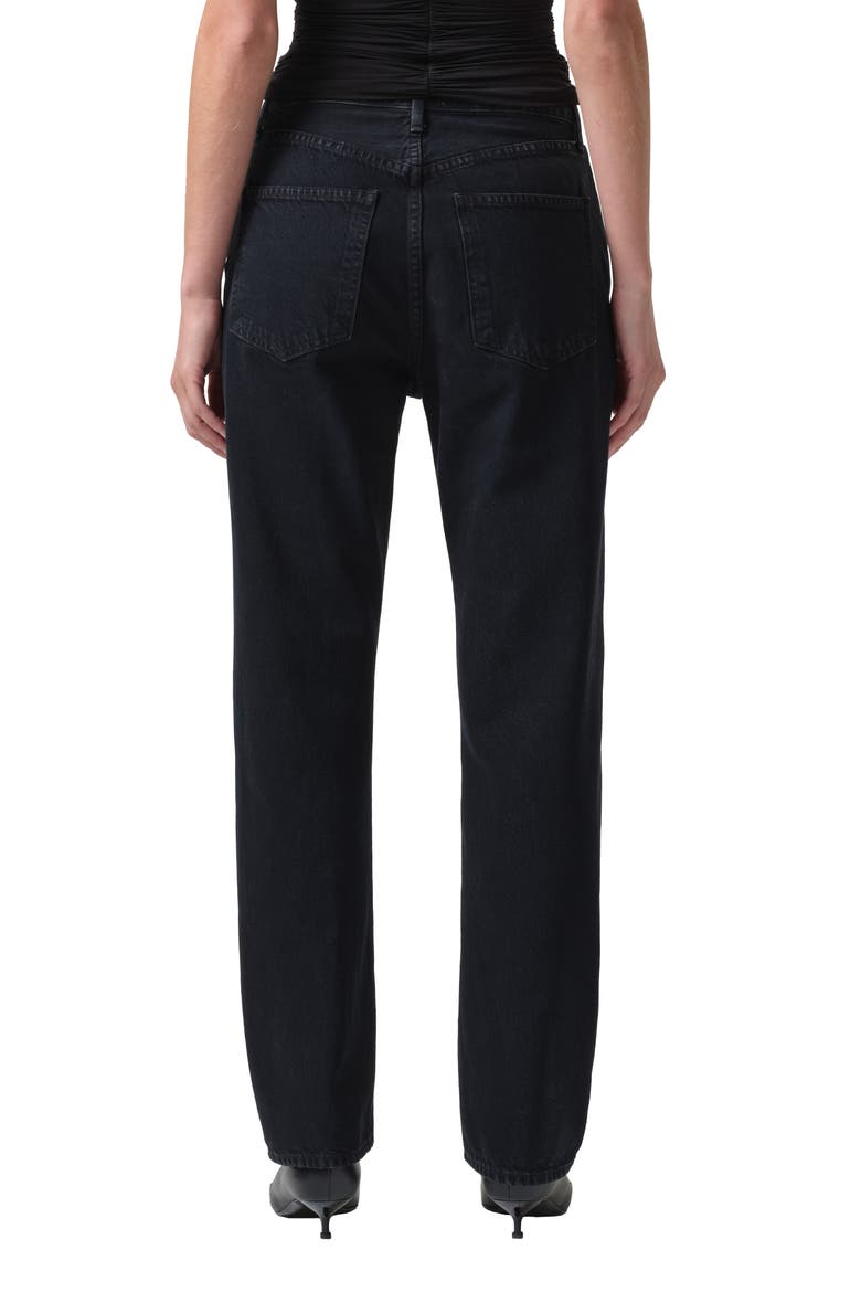'90s Pinch Waist High Waist Straight Leg Jeans, Alternate, color, CRUSHED