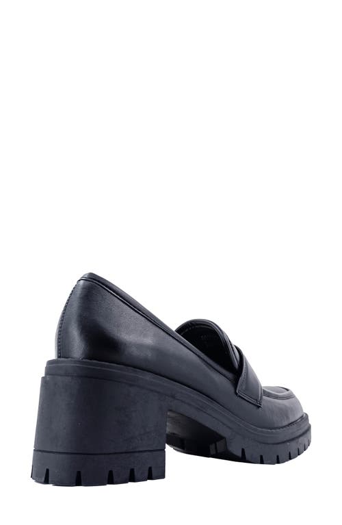 Shushop Tahiti Platform Loafer In Black
