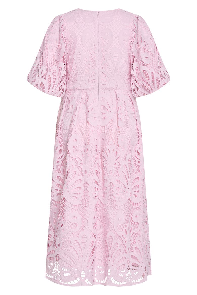 Kylee Lace Maxi Dress, Alternate, color, SOFT ROSE