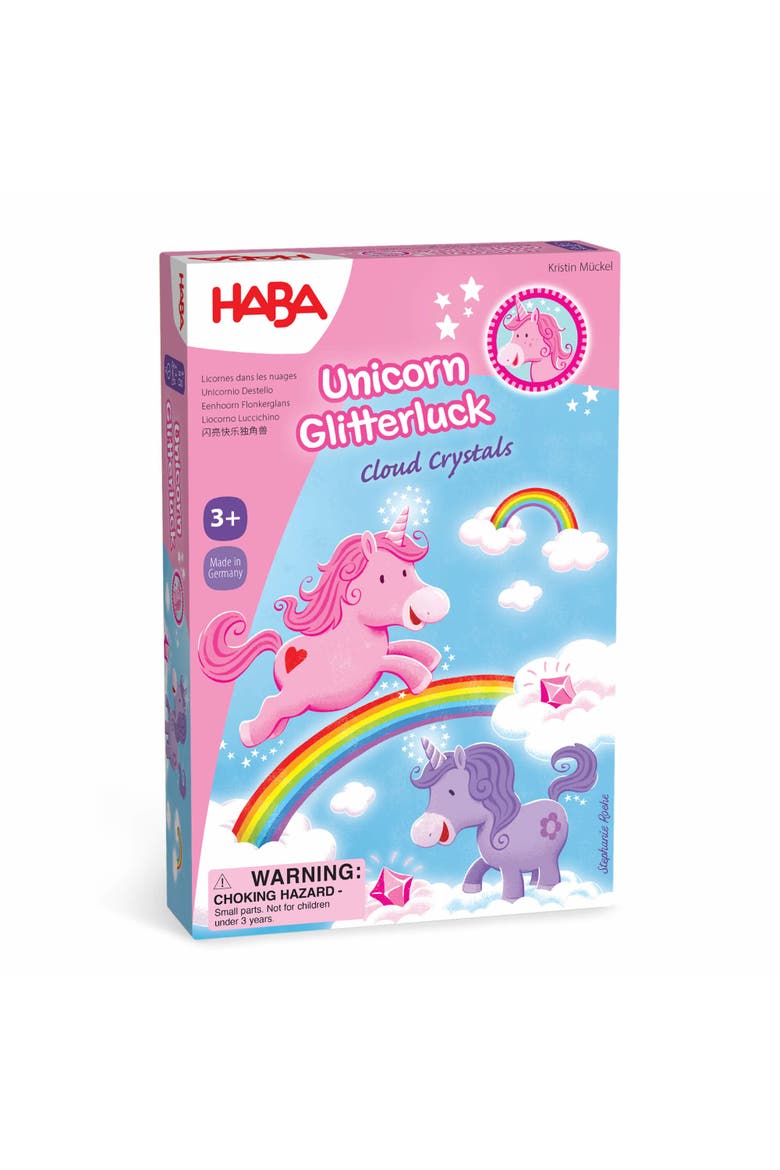 Unicorn Glitterluck Cloud Crystals Board Game, Main, color, Multi