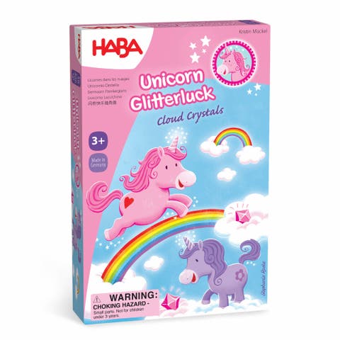 Unicorn Glitterluck Cloud Crystals Board Game