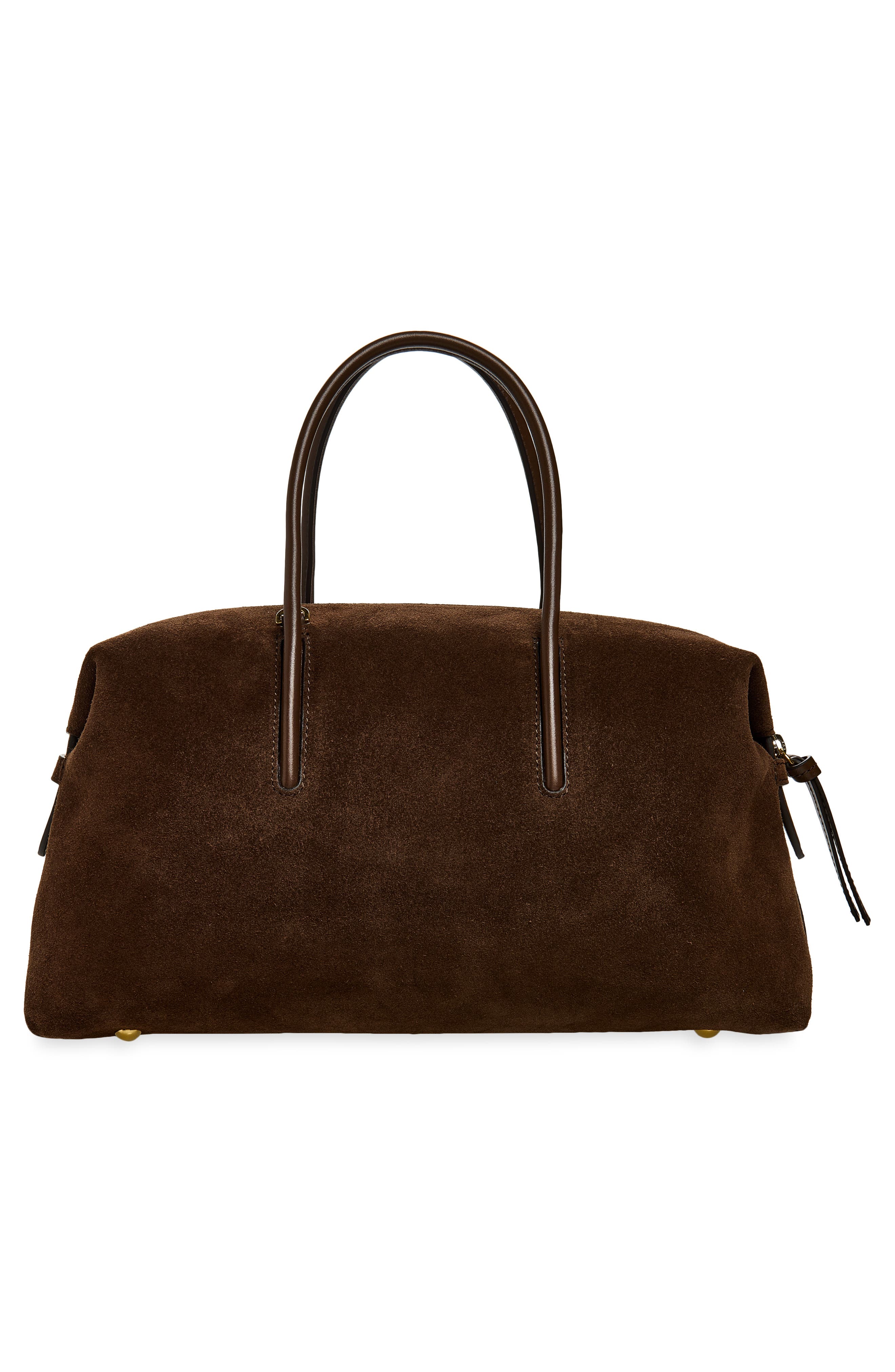 The Midi Suede Stockholm Bag, Alternate, color, MOCHA