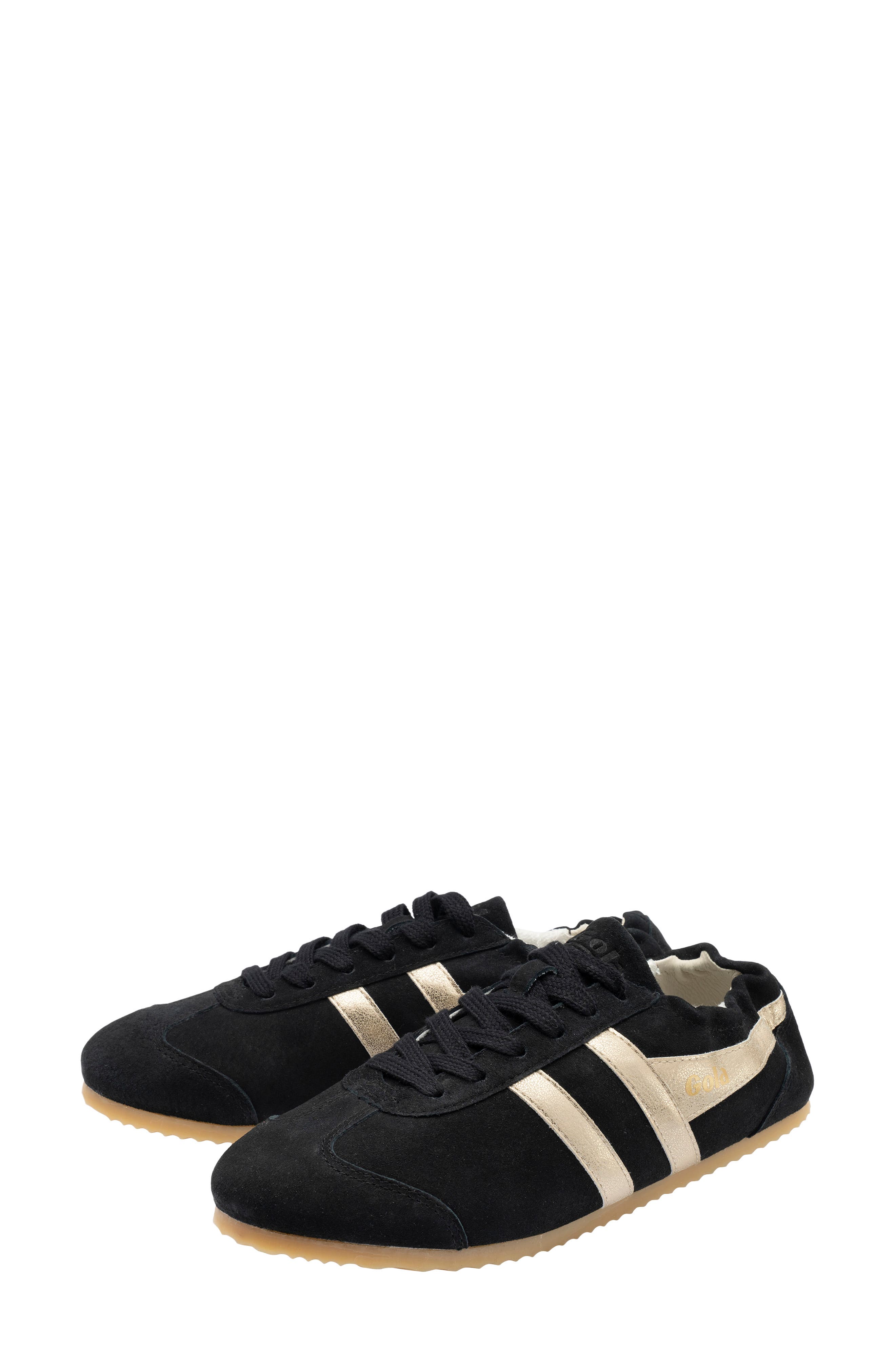 Aurora Leather Sneaker, Alternate, color, BLACK/ GOLD