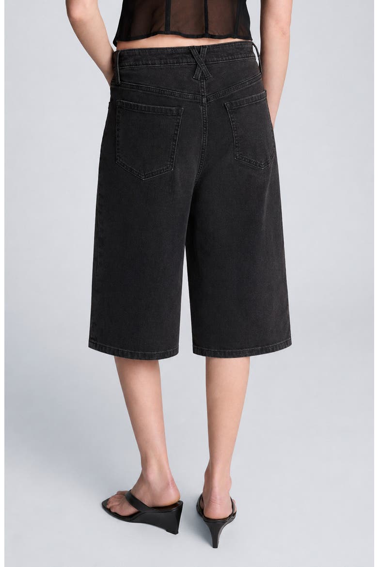 High Waist Wide Leg Culotte Jeans, Alternate, color, NIK WASH
