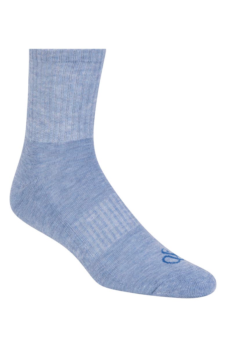 Scotch & Soda 6-Pack Half Terry High Quarter Crew Socks, Alternate, color, Blue
