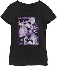 KPop Demon Hunters Girls' HUNTR/X Group Comic Panels Graphic Short Sleeve T-Shirt