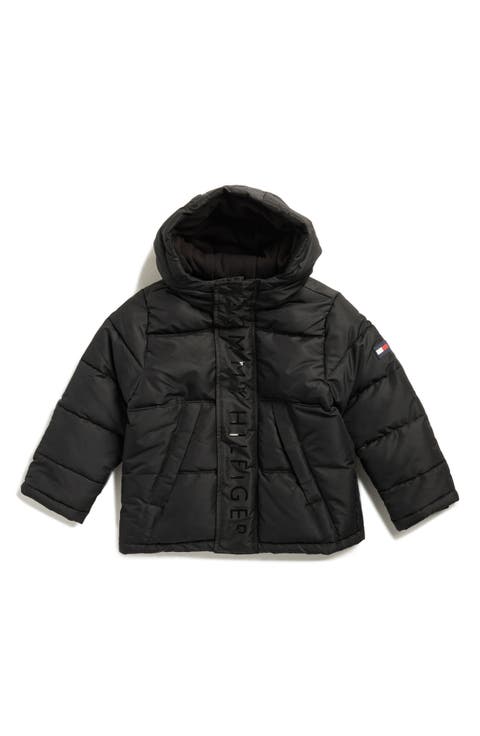 Kids' Channel Quilted Hooded Puffer Jacket (Toddler & Little Kid)