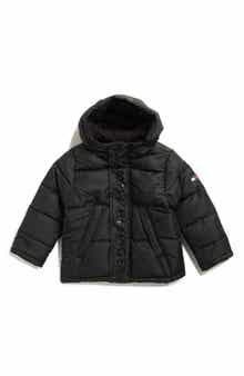 Tommy Hilfiger Kids' Channel Quilted Hooded Puffer Jacket