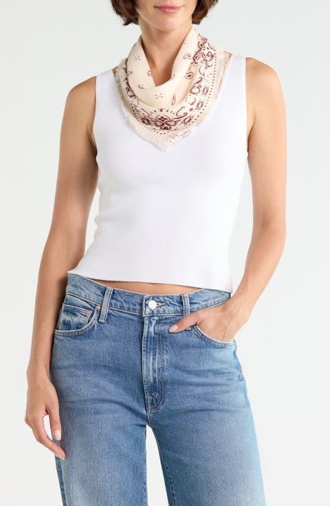 Floral Twill Bandana