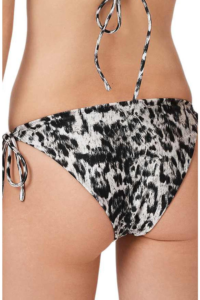 Saph Side Tie Bikini Bottoms, Alternate, color, GREY LEOPARD