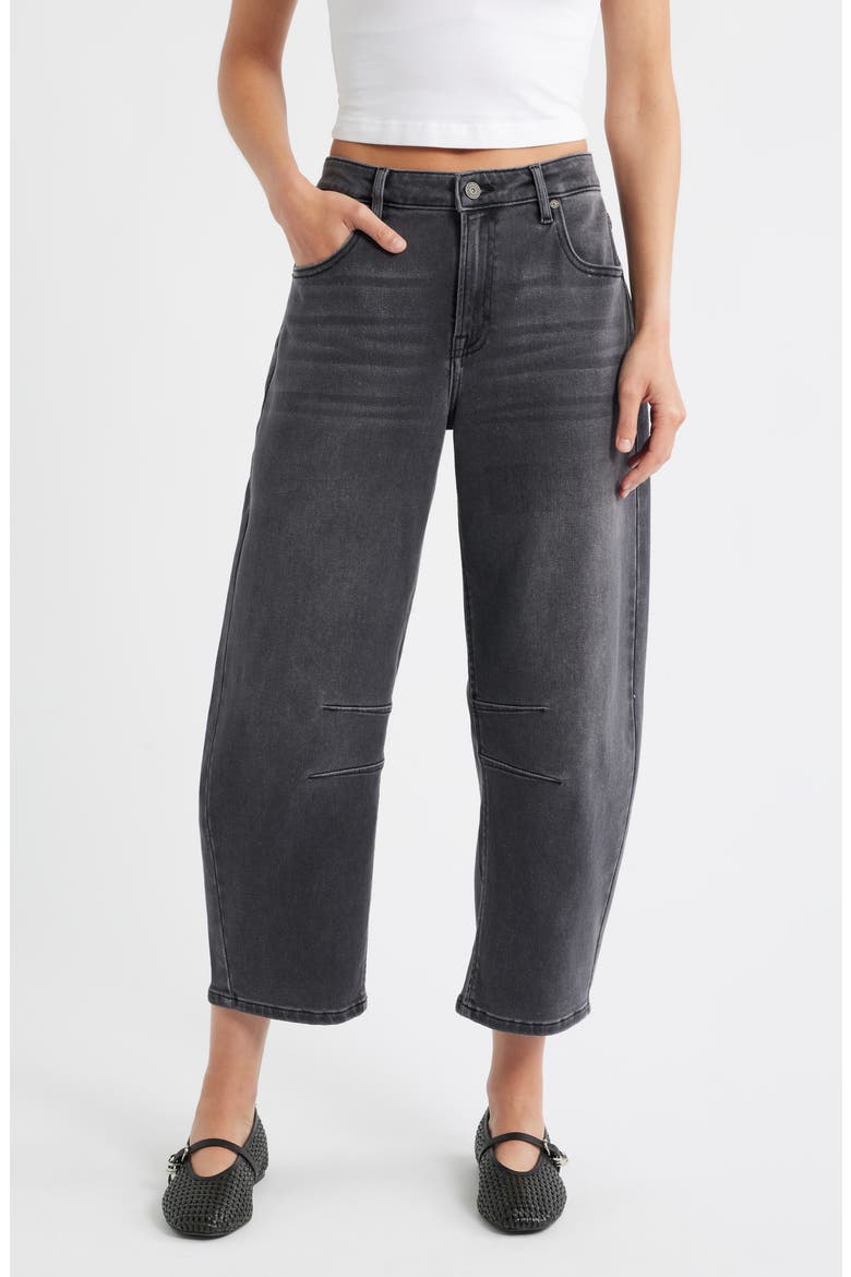 Crop Barrel Jeans, Main, color, GREY