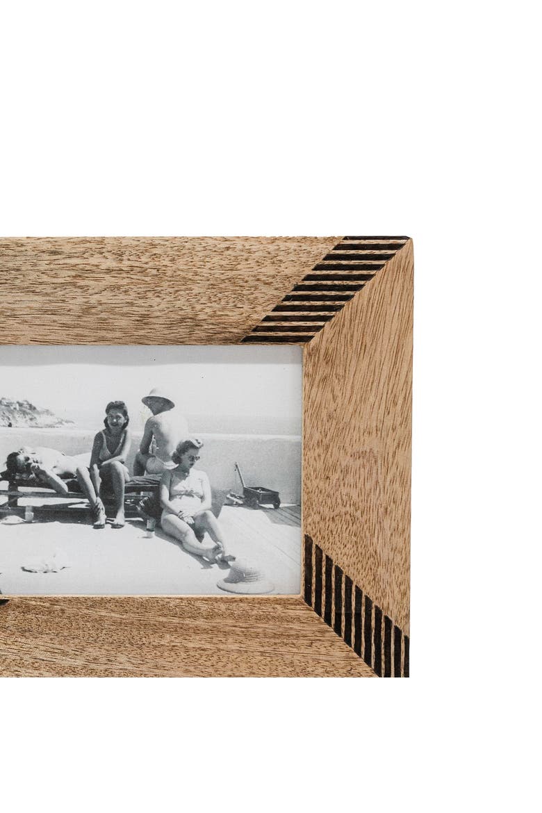5x7 Coleson Natural Mango Wood Photo Picture Frame w/ Glass Pane, Alternate, color, Brown
