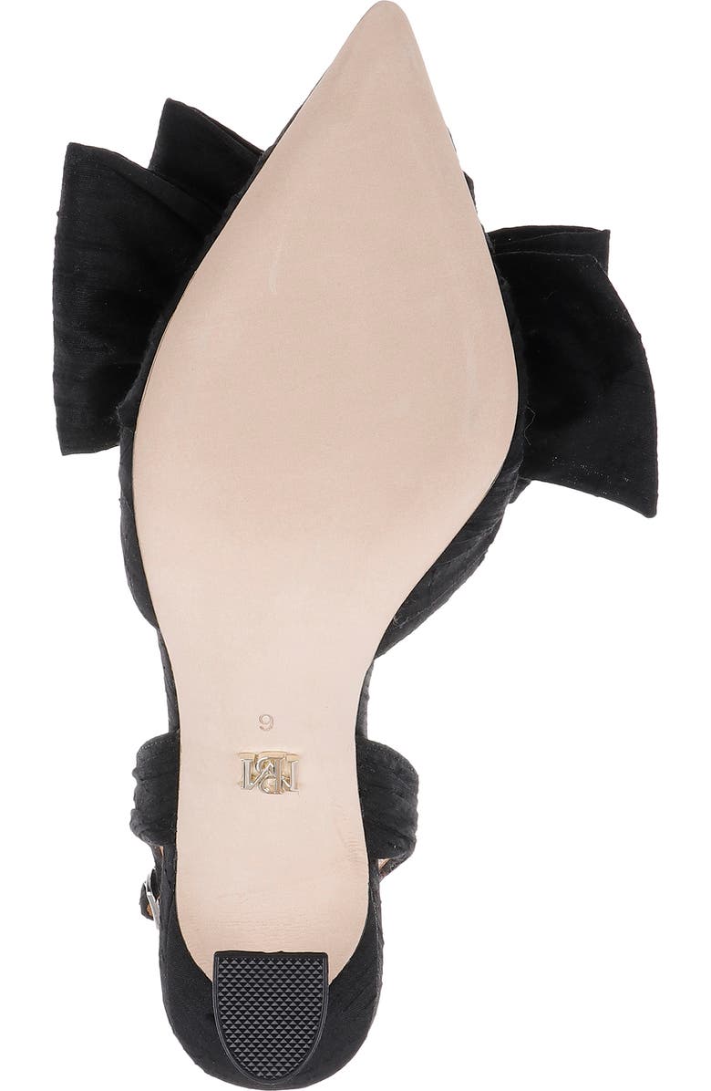 BADGLEY MISCHKA Olisa Slingback Pointed Toe Pump, Alternate, color, Black Silk