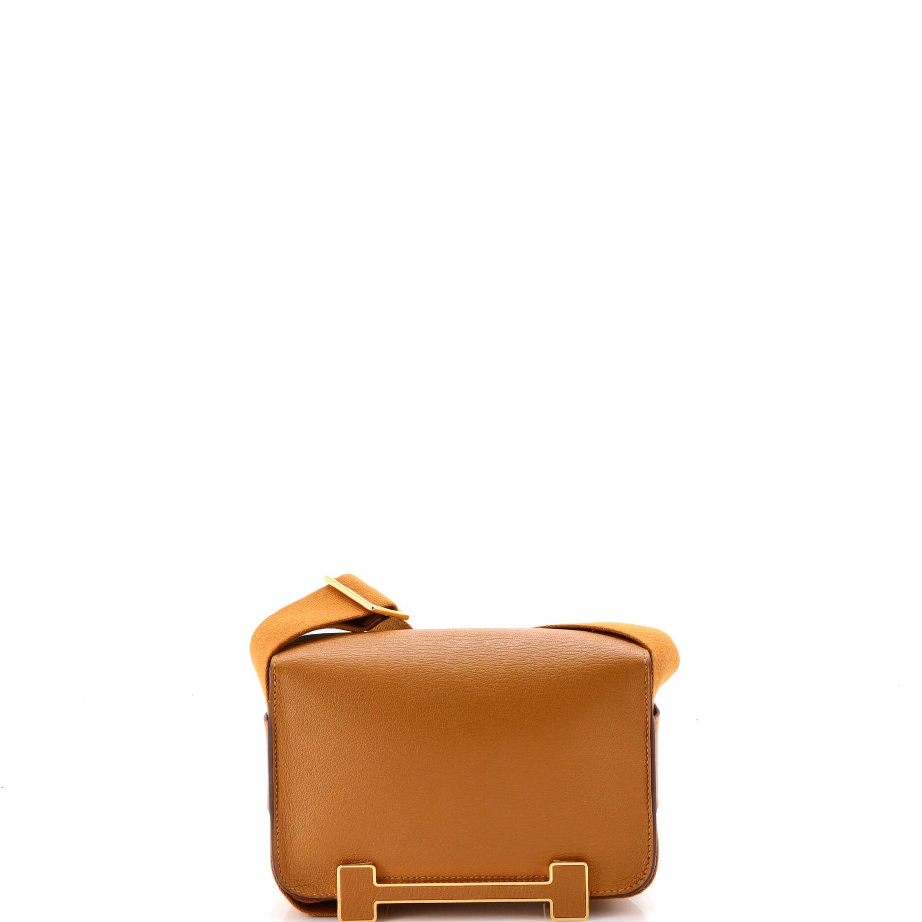 Pre-Owned Hermes Geta Bag Chevre Mysore, Alternate, color, Sesame